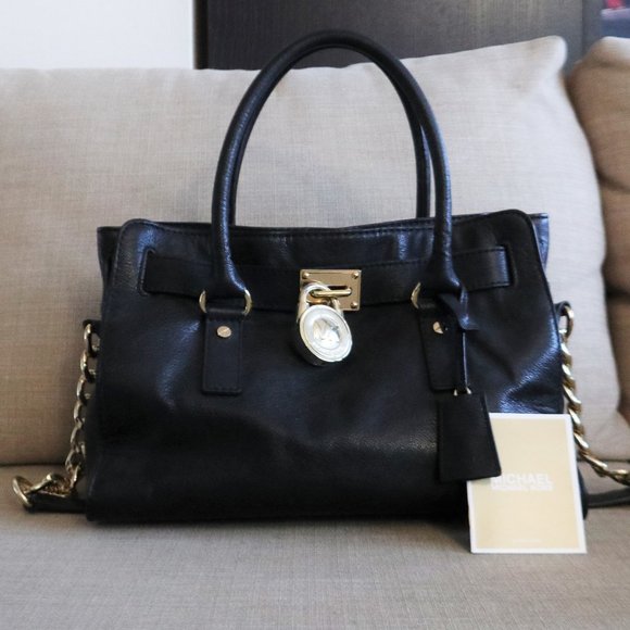 Michael Kors Handbags - *LIKE NEW* MICHAEL KORS HAMILTON SATCHEL - SOFT LEATHER